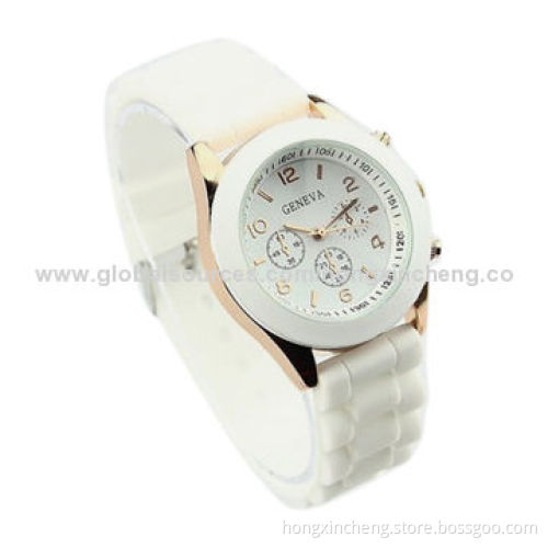 Silicone Promotional Watch, Available in Any Strap Color, ODM and OEM Orders are Accepted